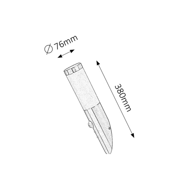 VENKOVNÍ NÁSTĚNNÉ SVÍTIDLO S DETEKTOREM POHYBU RABALUX INOX TORCH 8266