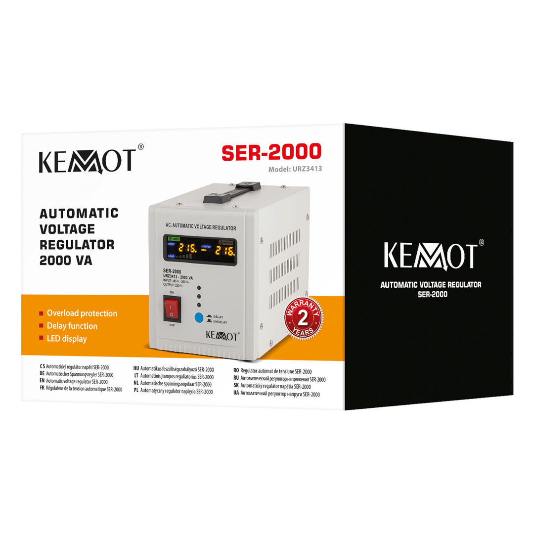 Automatický stabilizátor napětí 230 V KEMOT SER-2000