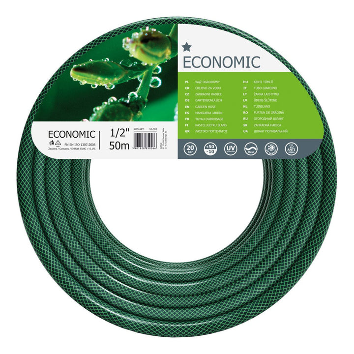 Zahradní sada Cellfast, hadice Economic 1/2'' 50 m, vozík Aluplus 1/2'' 60 m