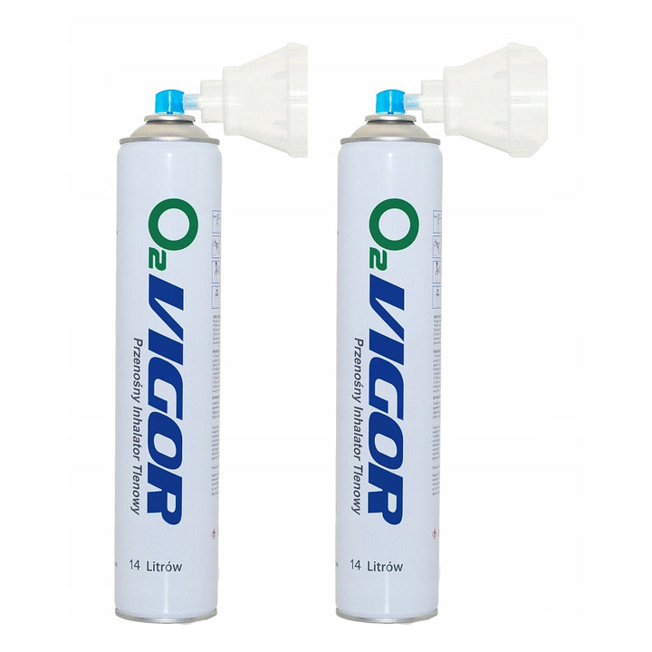 Kyslíková inhalační nádoba 99% O2 14L, bez zápachu, 2 kusy