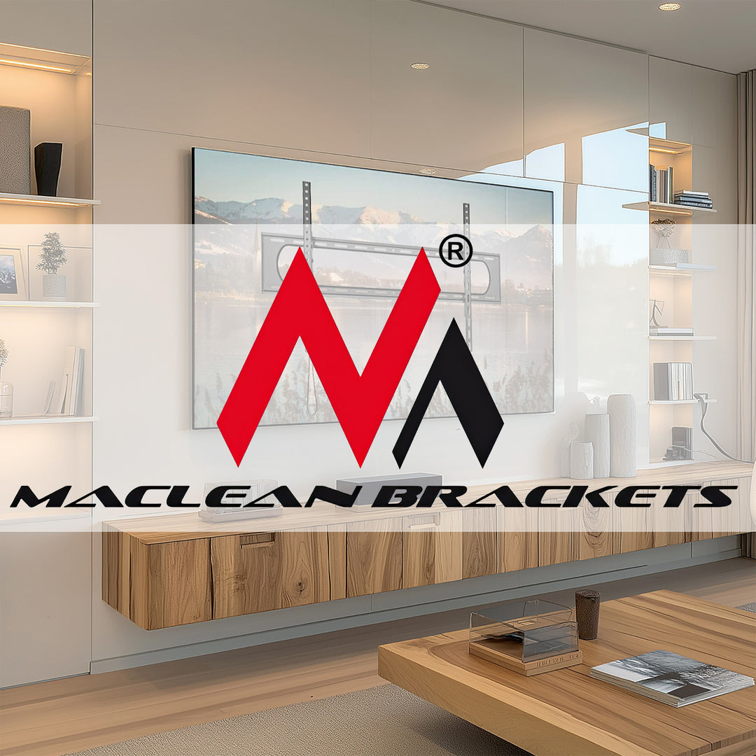 Držák Maclean pro TV nebo monitor, max. VESA 900x600, 60-120", 120 kg, černá, MC-750N