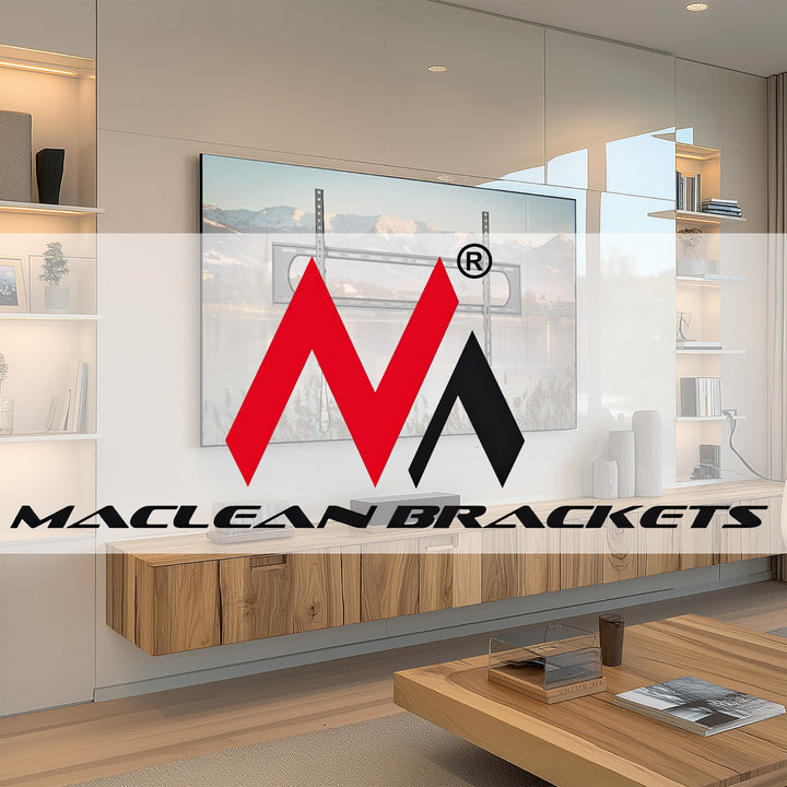 Držák Maclean pro TV nebo monitor, max. VESA 900x600, 60-120", 120 kg, černá, MC-750N
