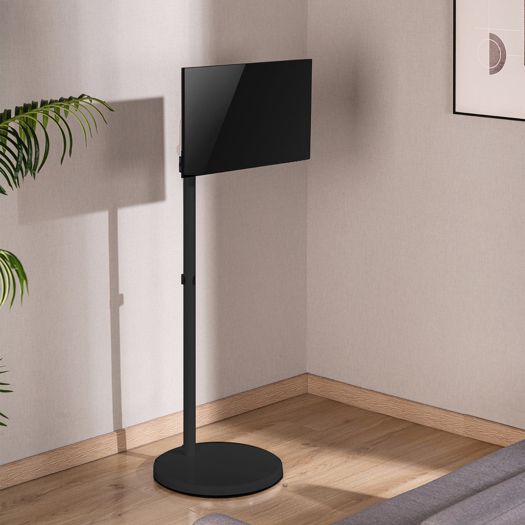 Mobilní podlahový stojan na monitor/TV Maclean, plynová pružina, 17"-35", 2-10 kg, černý, MC-970B