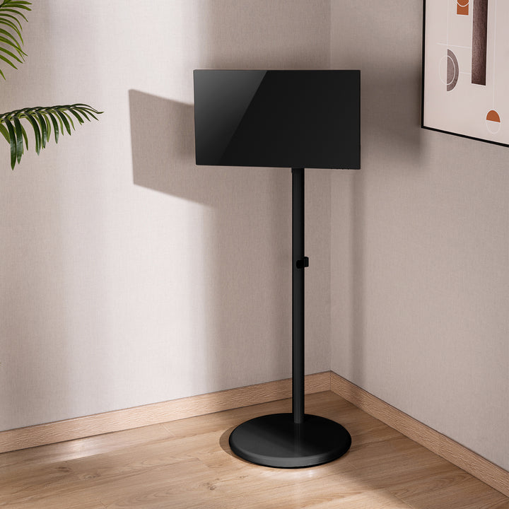 Mobilní podlahový stojan na monitor/TV Maclean, plynová pružina, 17"-35", 2-10 kg, černý, MC-970B