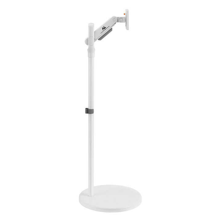 Mobilní podlahový stojan na monitor/TV Maclean, plynová pružina, 17"-35", 2-10 kg, bílý, MC-970W