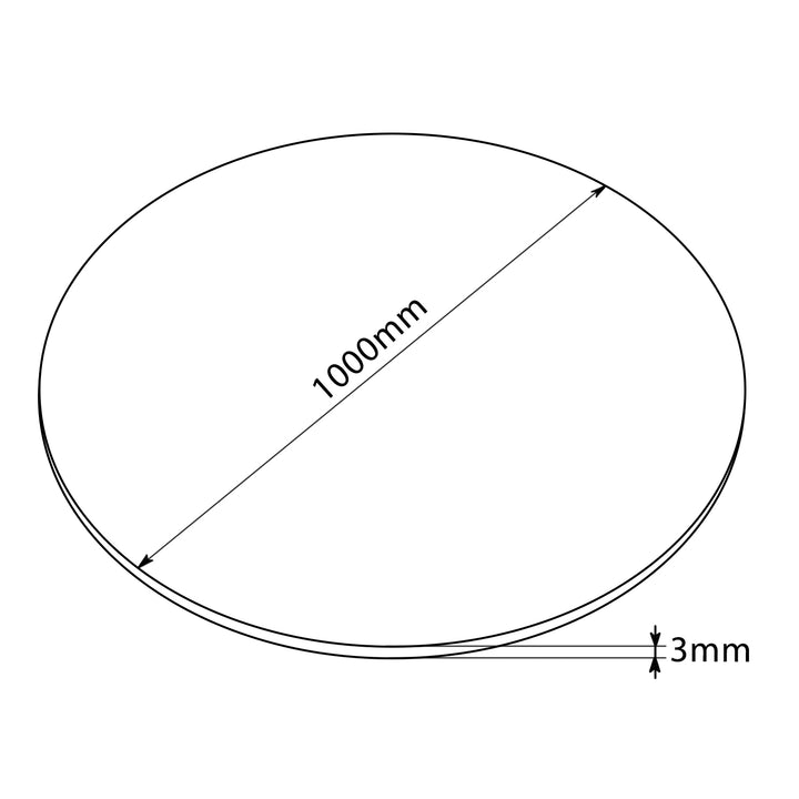 Herní podložka pod sedadlo NanoRS, kulatá, 100 cm, RS172