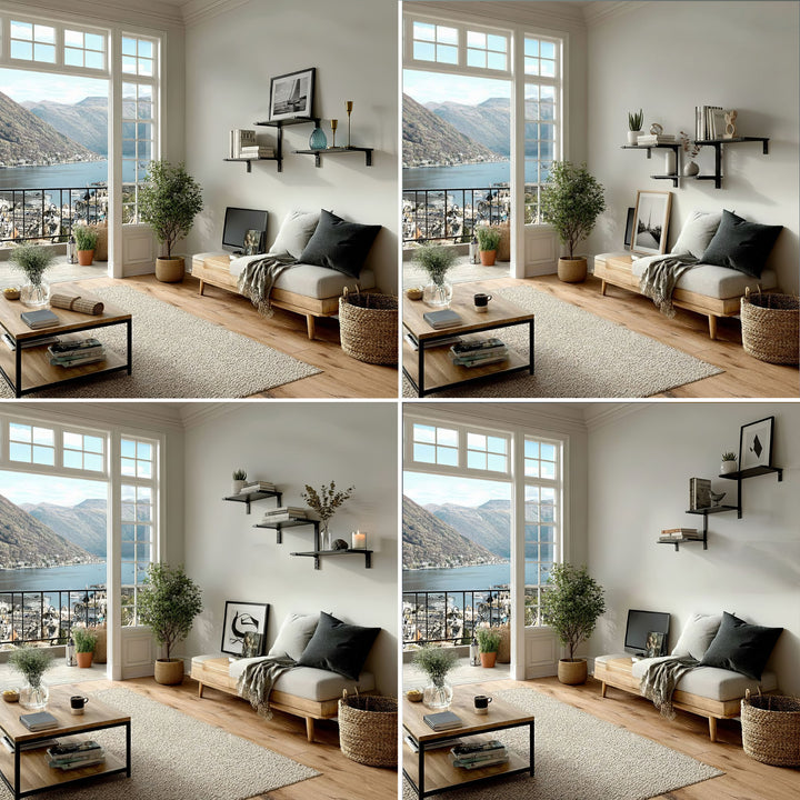 Třípatrové modulární police Maclean, max. 30 kg, MC-974