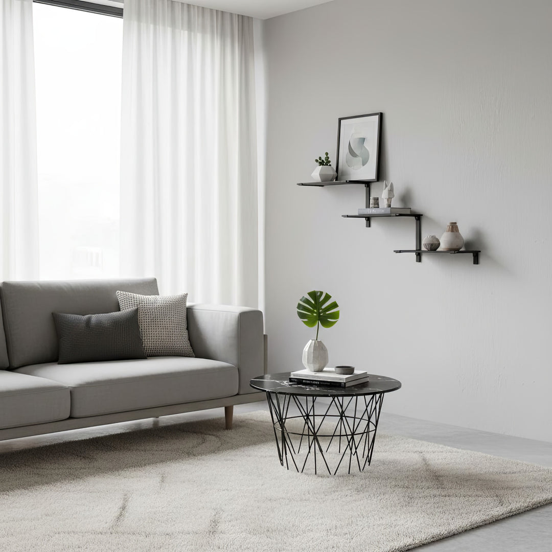 Třípatrové modulární police Maclean, max. 30 kg, MC-974