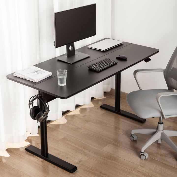 Psací stůl s deskou 140x68cm Ergo Office, plynová pružina, výškově nastavitelný, pro práci vestoje i vsedě, max. výška 115 cm, ER-453