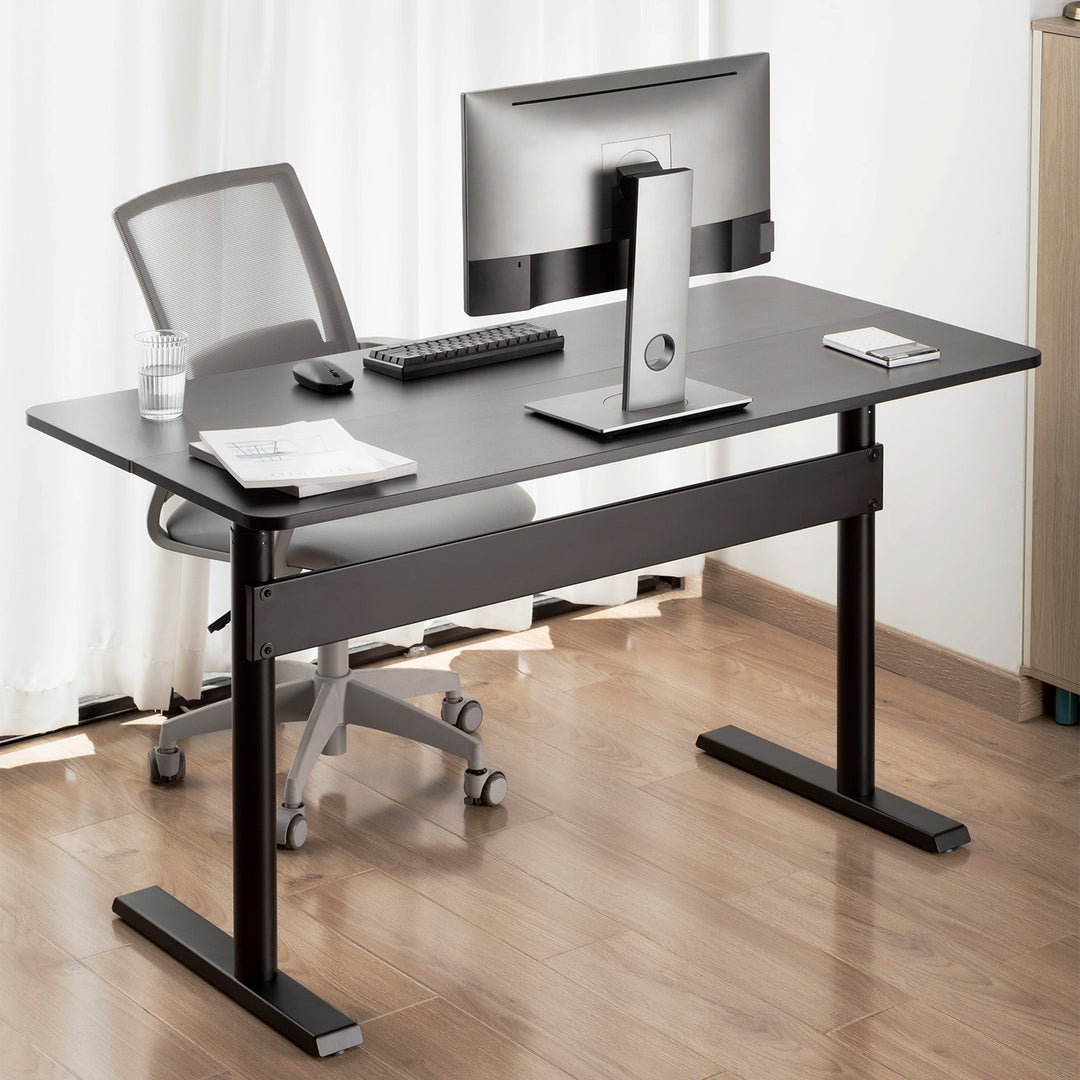 Psací stůl s deskou 140x68cm Ergo Office, plynová pružina, výškově nastavitelný, pro práci vestoje i vsedě, max. výška 115 cm, ER-453