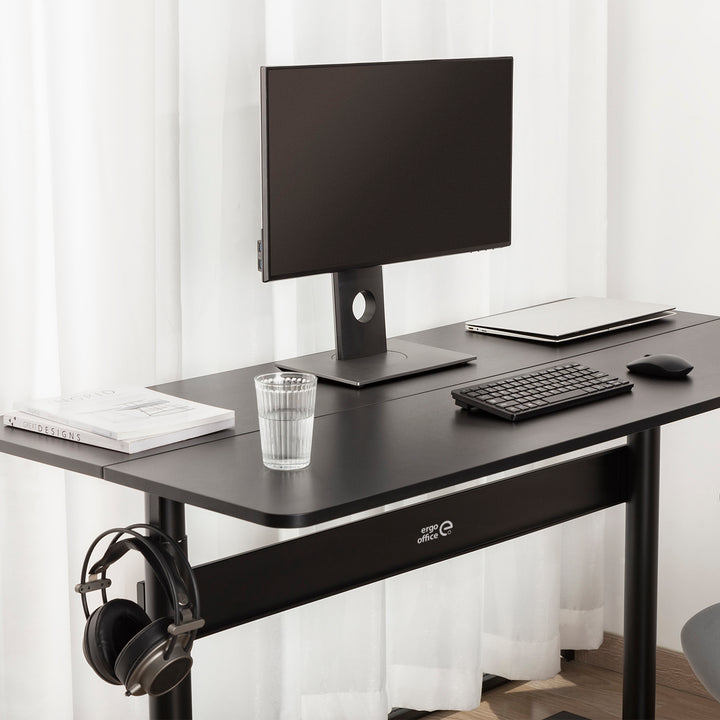 Psací stůl s deskou 140x68cm Ergo Office, plynová pružina, výškově nastavitelný, pro práci vestoje i vsedě, max. výška 115 cm, ER-453