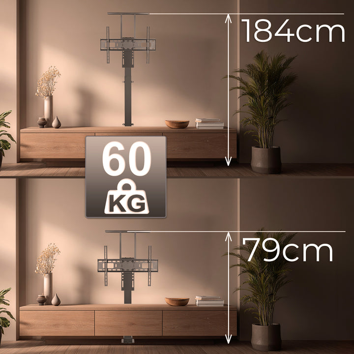 Elektrický výsuvný držák pro Maclean, TUYA, 37''-80'', VESA 600x400, max. 60 kg, MC-866T