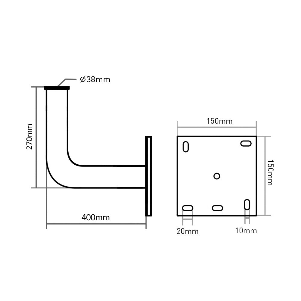 Satelitní komplet, 90 cm parabola, 40 cm držák, čtyřnásobný konvertor, 100 m kabel, zástrčky