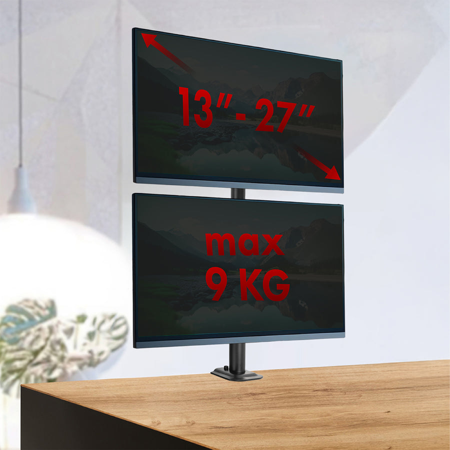 Držák na monitor Maclean, max. VESA 100x100, 13-27", 9 kg, MC-966