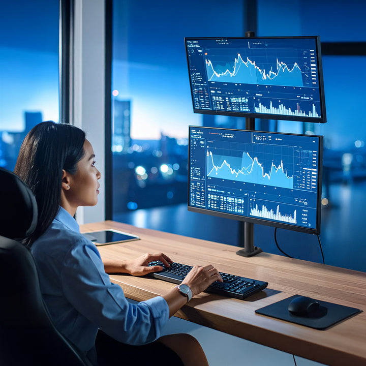 Držák na monitor Maclean, max. VESA 100x100, 13-27", 9 kg, MC-966