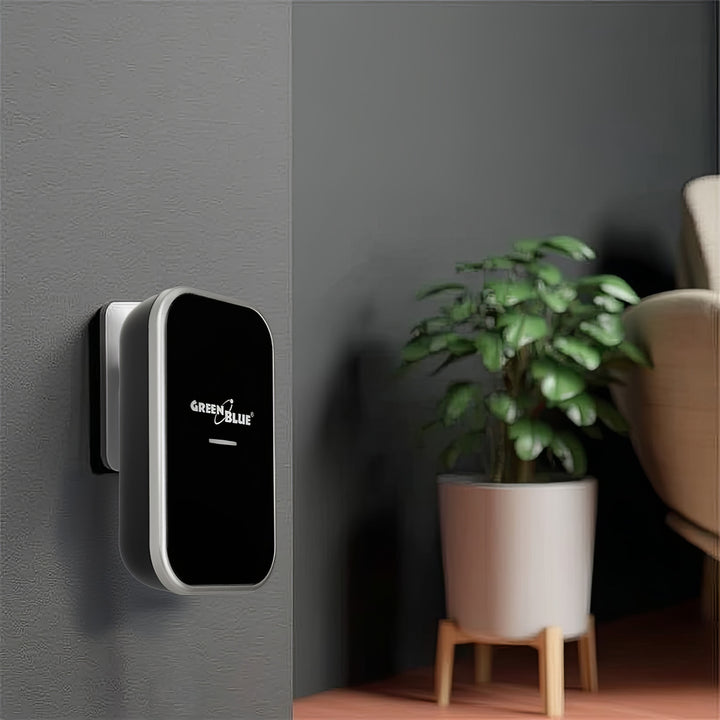 Kinetický bezdrátový zvonek bez baterií, 38 melodií, černý, dosah až 200 m, IP44, GreenBlue GB157 B