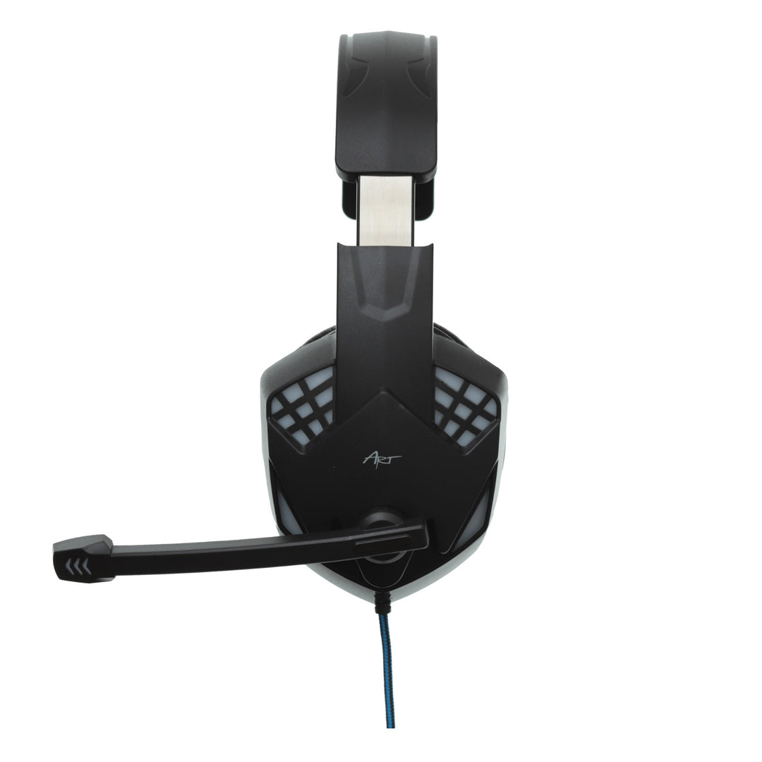 Herní sluchátka ART, s mikrofonem, LED podsvícení, G11