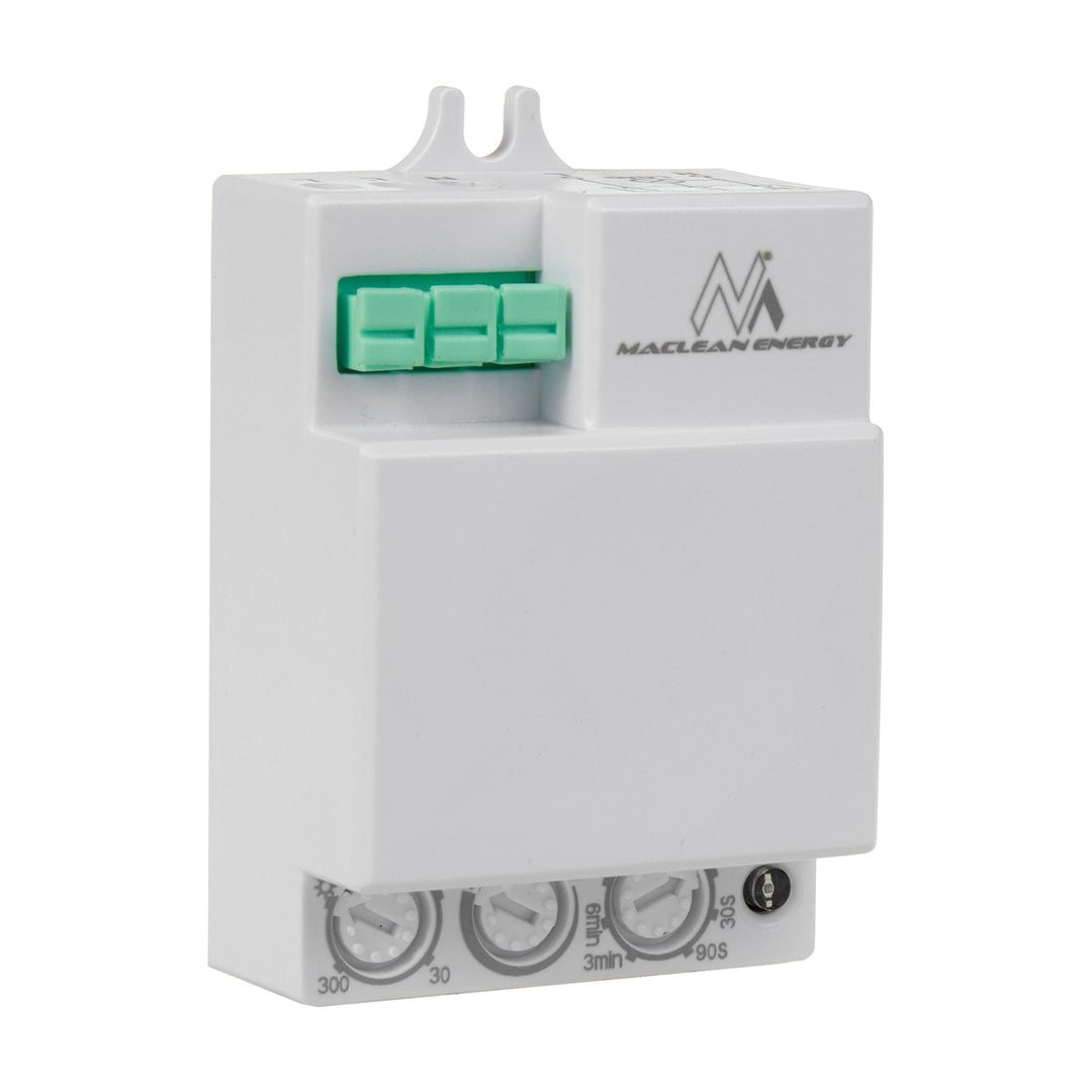Mikrovlnný detektor pohybu Maclean, dosah 8 m, max. zátěž 1200 W, IP20, 5,8 GHz, MCE316