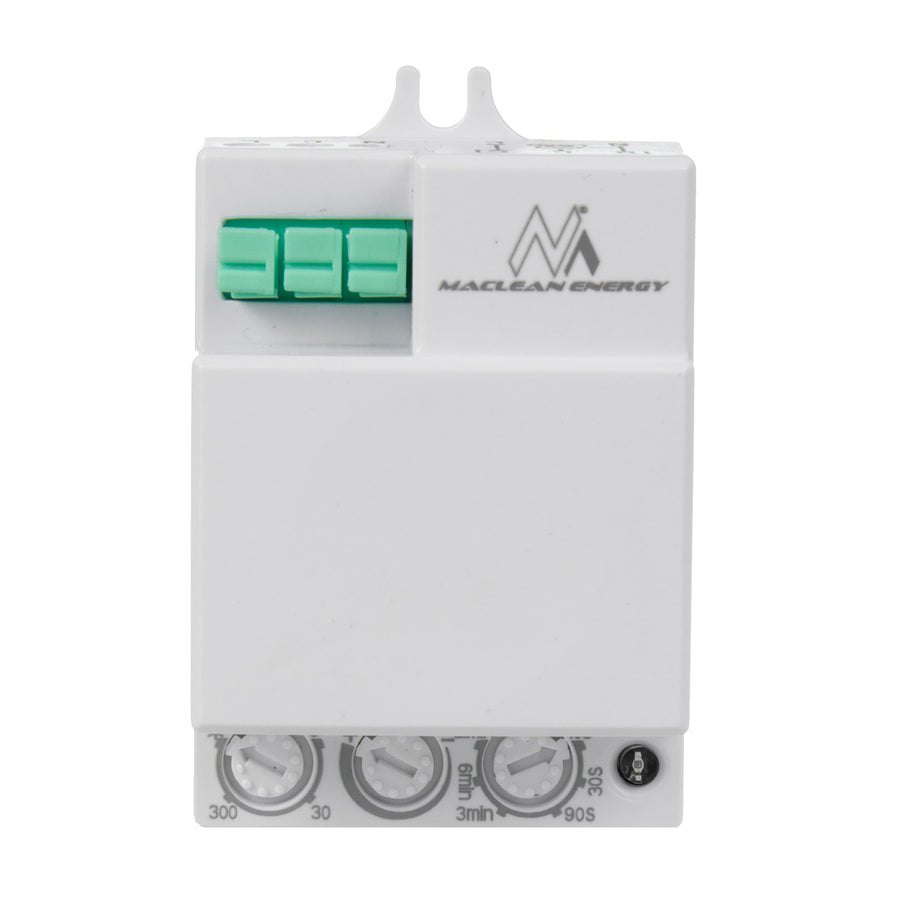 Mikrovlnný detektor pohybu Maclean, dosah 8 m, max. zátěž 1200 W, IP20, 5,8 GHz, MCE316