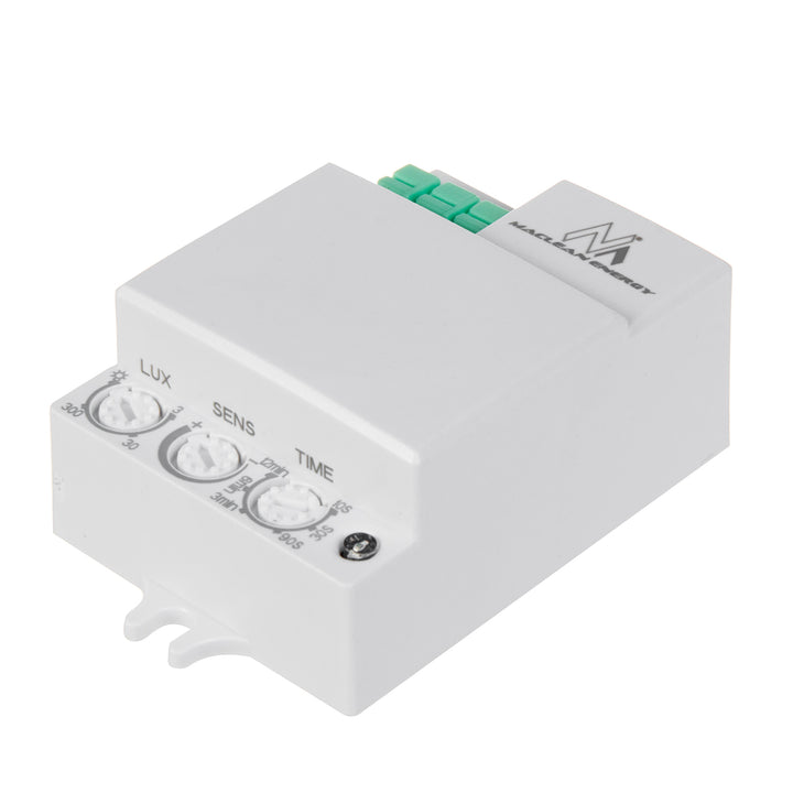 Mikrovlnný detektor pohybu Maclean, dosah 8 m, max. zátěž 1200 W, IP20, 5,8 GHz, MCE316