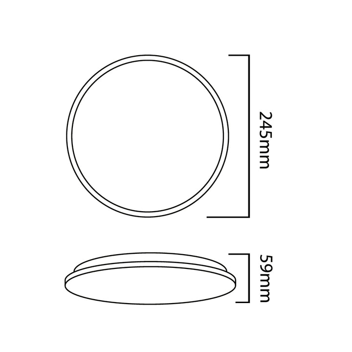 Stropní LED svítidlo Maclean, mikrovlnný senzor 5,8 GHz,4000K, 12 W, 950 lm, IP44, MCE347