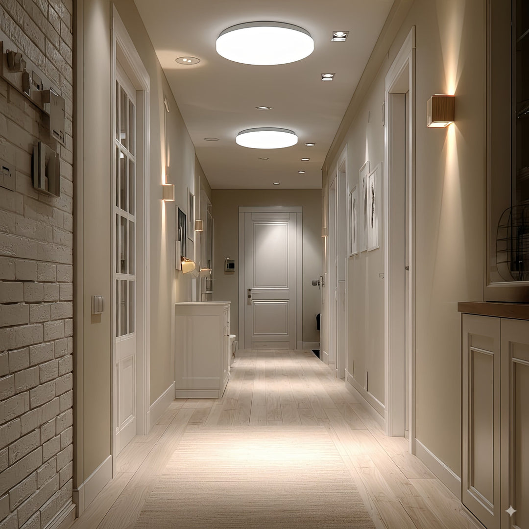 Stropní LED svítidlo Maclean, mikrovlnný senzor 5,8 GHz,4000K, 12 W, 950 lm, IP44, MCE347