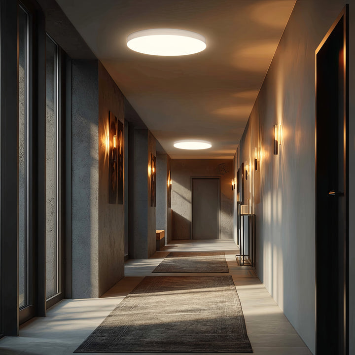 Stropní LED svítidlo Maclean, mikrovlnný senzor 5,8 GHz,4000K, 12 W, 950 lm, IP44, MCE347