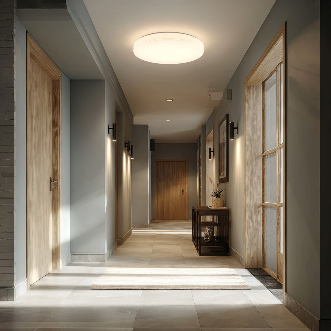 Stropní LED svítidlo Maclean, mikrovlnný senzor 5,8 GHz,4000K, 12 W, 950 lm, IP44, MCE347