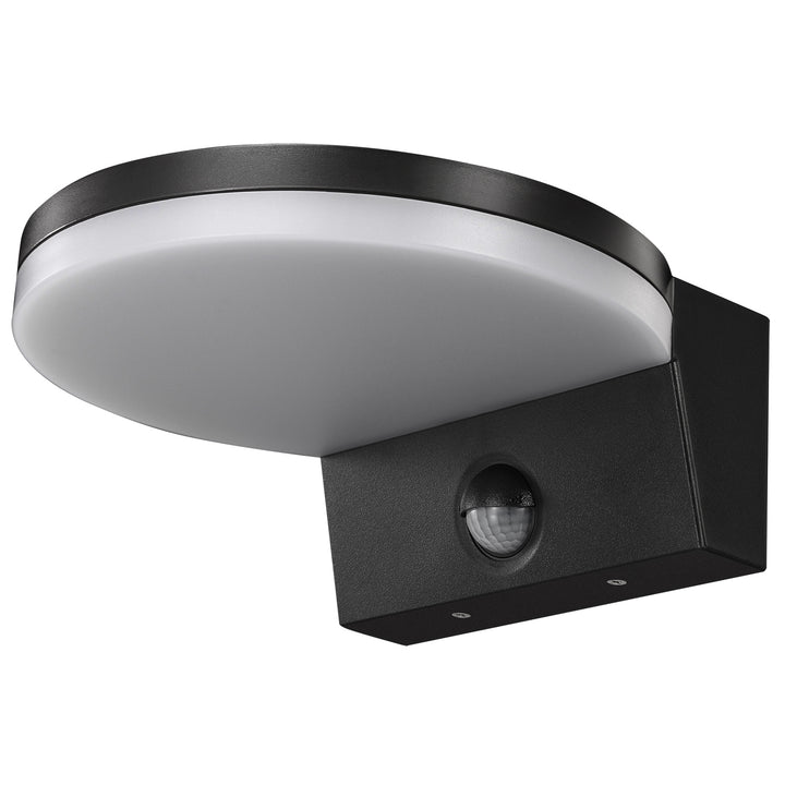 Senzorová LED lampa Maclean, PIR senzor pohybu, černá, 15W, IP65, 1560lm, neutrální bílá (4000K) MCE344 B