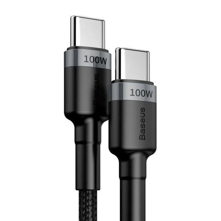 Kabel USB-C PD 2.0 200cm Baseus Cafule CATKLF-ALG1 Quick Charge 3.0 5A s podporou rychlého nabíjení 100W