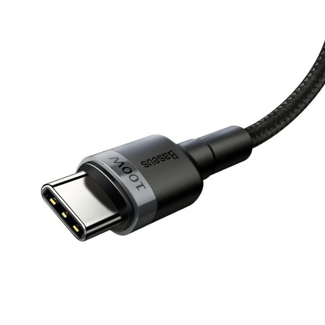 Kabel USB-C PD 2.0 200cm Baseus Cafule CATKLF-ALG1 Quick Charge 3.0 5A s podporou rychlého nabíjení 100W