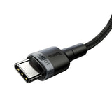 Kabel USB-C PD 2.0 200cm Baseus Cafule CATKLF-ALG1 Quick Charge 3.0 5A s podporou rychlého nabíjení 100W