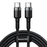 Kabel USB-C PD 2.0 200cm Baseus Cafule CATKLF-ALG1 Quick Charge 3.0 5A s podporou rychlého nabíjení 100W