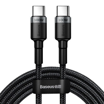 Kabel USB-C PD 2.0 200cm Baseus Cafule CATKLF-ALG1 Quick Charge 3.0 5A s podporou rychlého nabíjení 100W