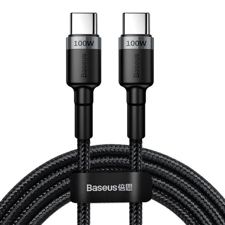Kabel USB-C PD 2.0 200cm Baseus Cafule CATKLF-ALG1 Quick Charge 3.0 5A s podporou rychlého nabíjení 100W