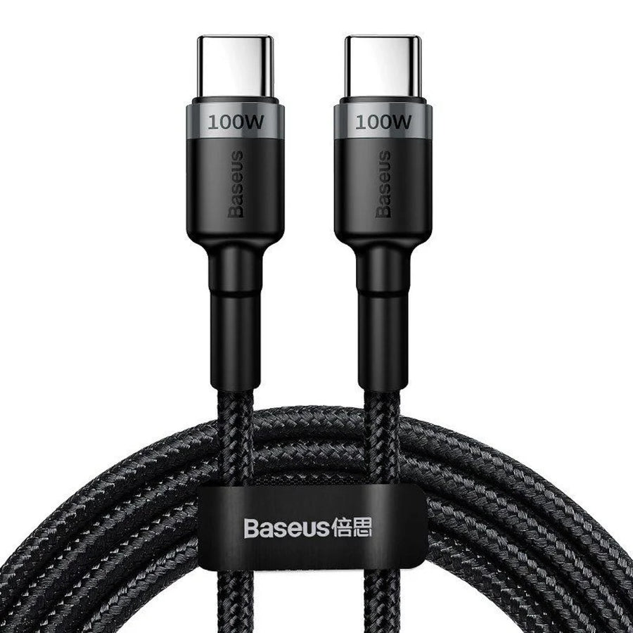 Kabel USB-C PD 2.0 200cm Baseus Cafule CATKLF-ALG1 Quick Charge 3.0 5A s podporou rychlého nabíjení 100W