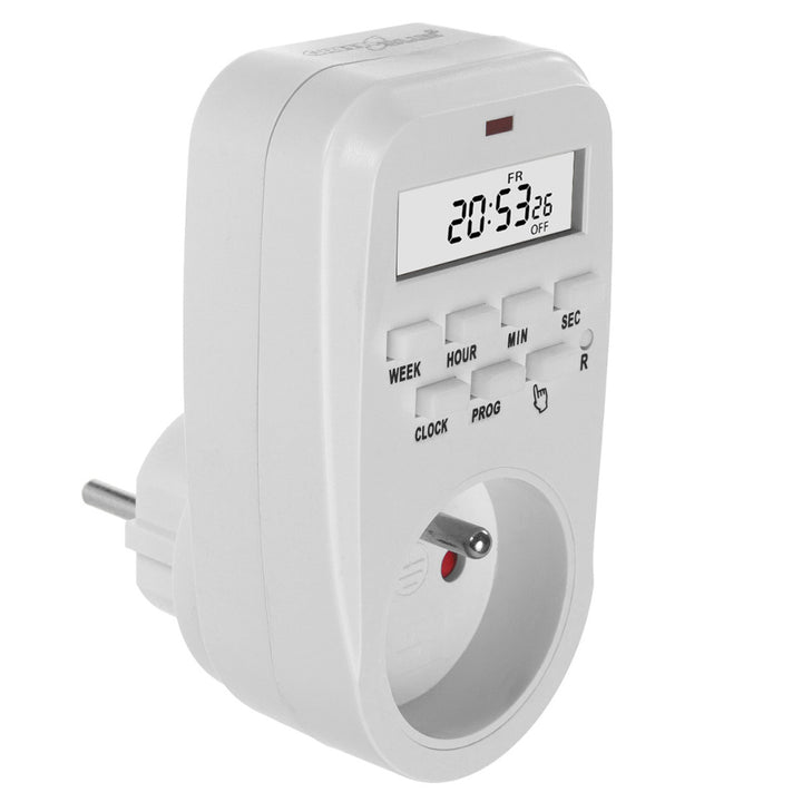 GreenBlue digitální časový spínač - časovač, max. zatížení 16A, IP20, GB362 E