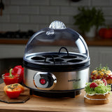 Automatický vařič vajec, příkon 400 W, až 7 vajec, odměrka, 220-240 V~, 50 Hz, GreenBlue GB572