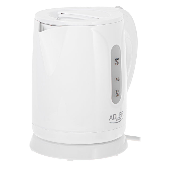 Bezdrátová elektrická konvice Adler, objem 0,8 l, výkon 850 W, AD1371