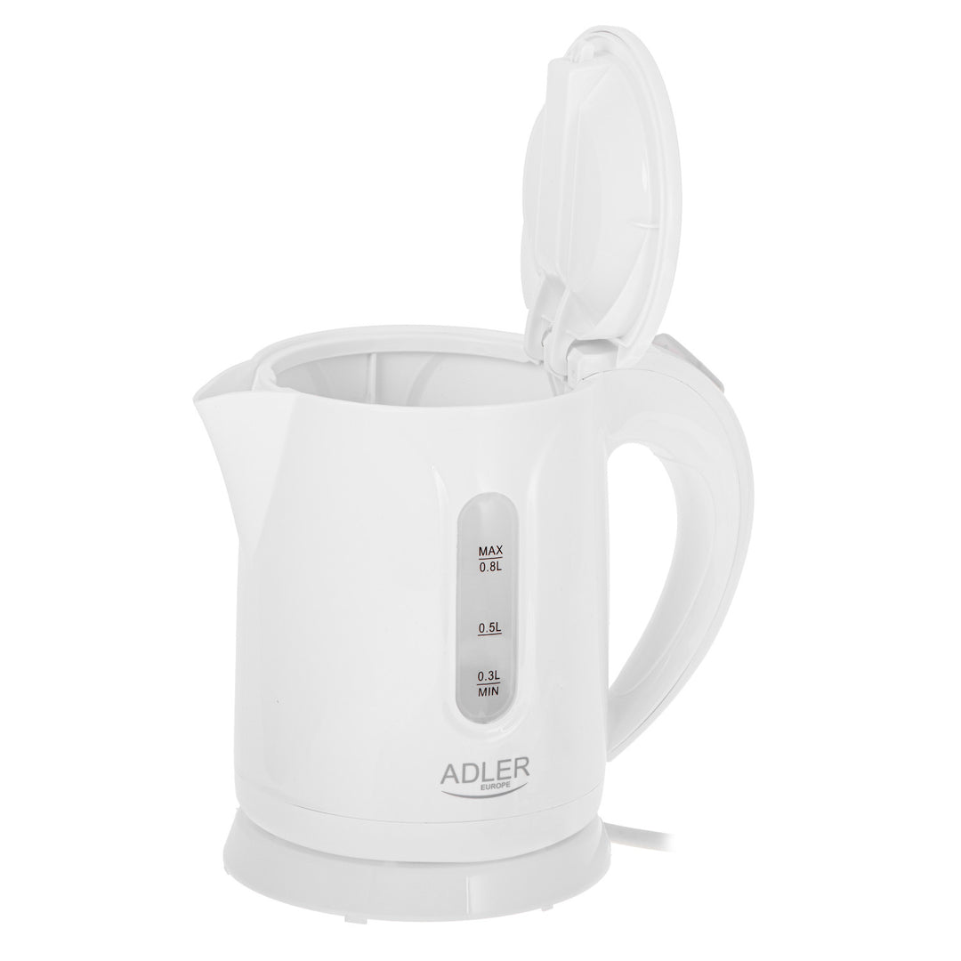 Bezdrátová elektrická konvice Adler, objem 0,8 l, výkon 850 W, AD1371