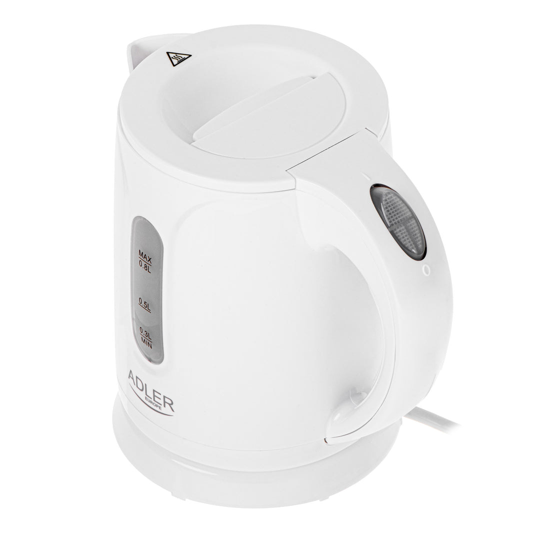 Bezdrátová elektrická konvice Adler, objem 0,8 l, výkon 850 W, AD1371