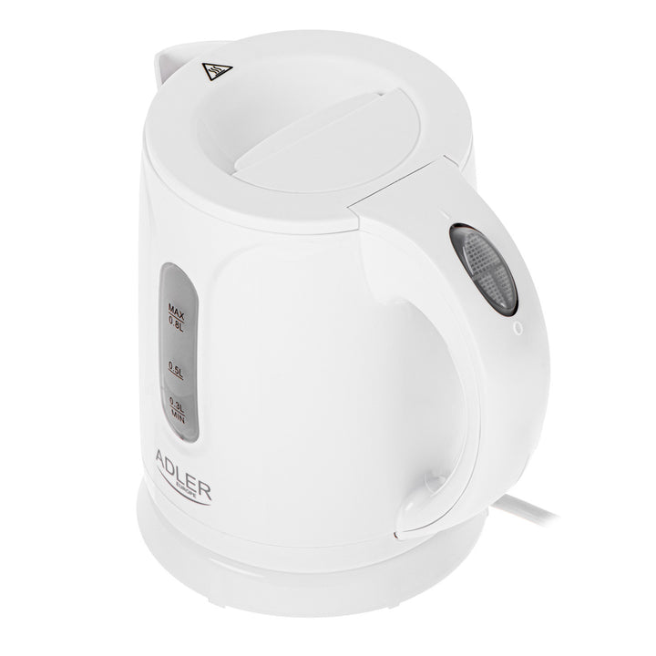 Bezdrátová elektrická konvice Adler, objem 0,8 l, výkon 850 W, AD1371