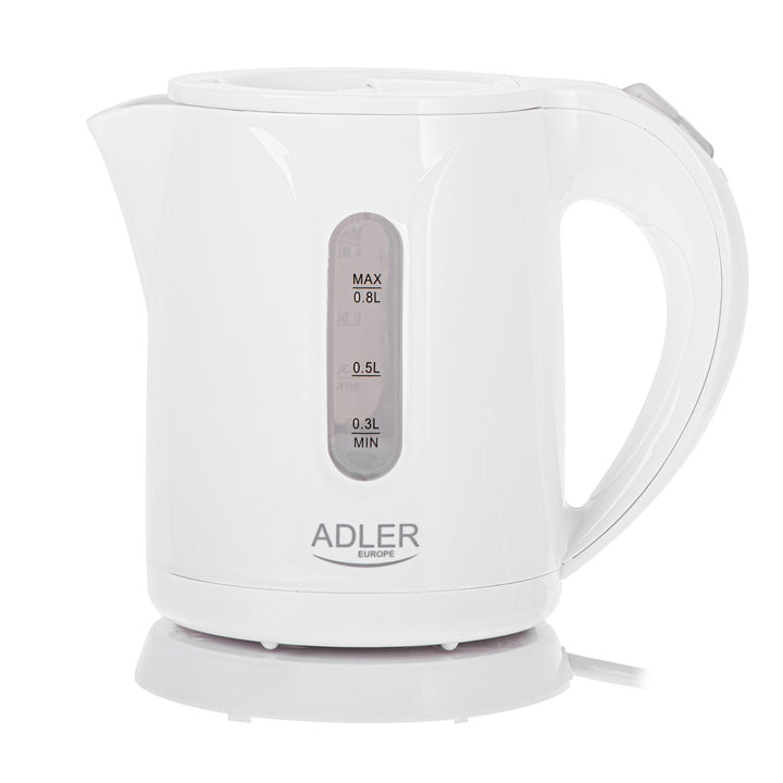 Bezdrátová elektrická konvice Adler, objem 0,8 l, výkon 850 W, AD1371