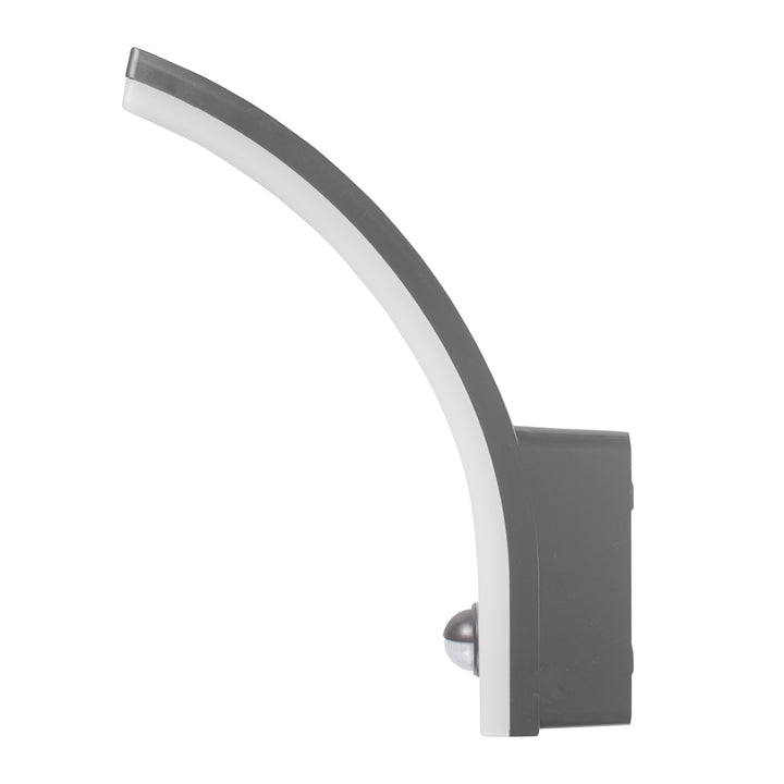 Maclean šedá 20W 2000lm IP65 4000K LED lampa se senzorem pohybu