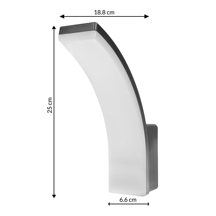 LED žárovka šedá 20W 2750lm neutrální bílá 4000K IP65 Maclean MCE511 GR