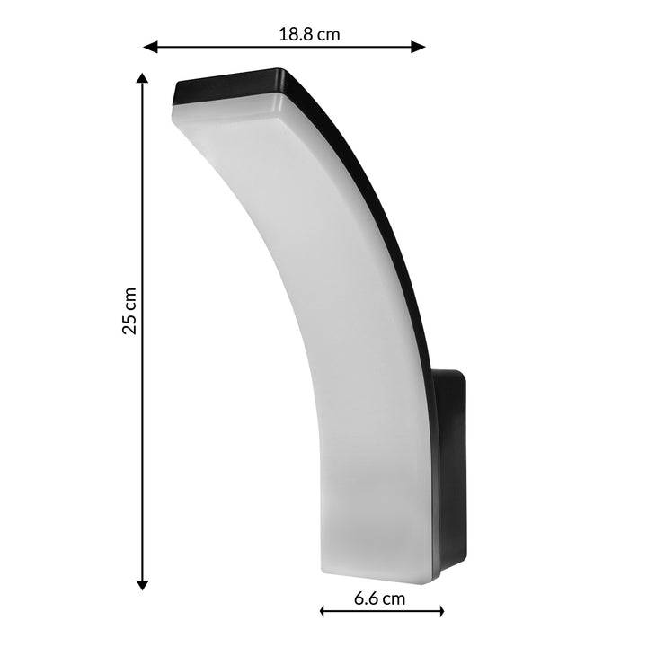 Maclean LED lampa černá 20W IP65 2750lm neutrální bílá 4000K MCE511 B