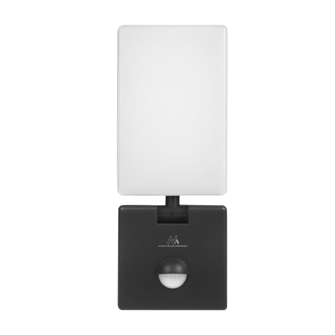 PIR detektor pohybu LED lampa černá 10W IP65 800lm 4000K