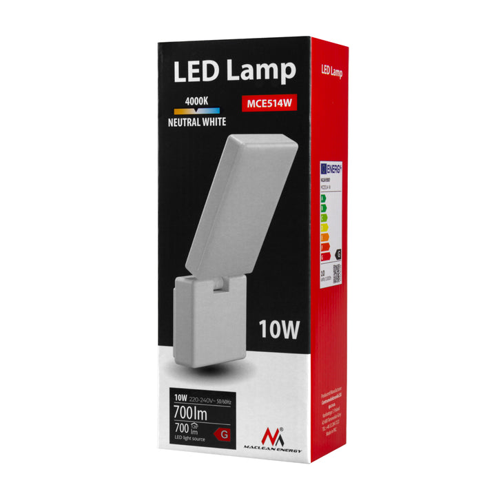 Maclean LED lampa MCE514 W 10W 700lm IP65 neutrální bílá 4000K