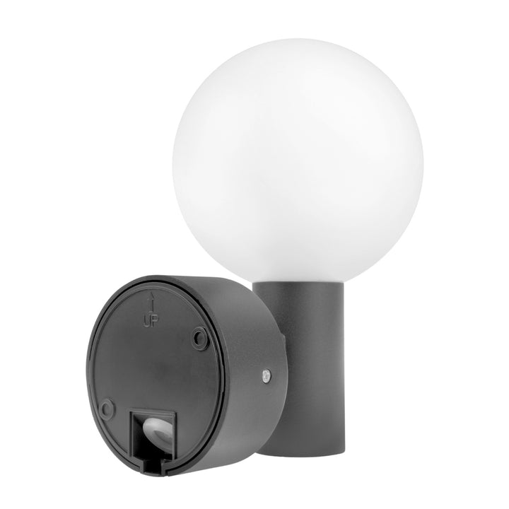 Maclean PIR detektor pohybu LED lampa šedá 15W IP65 1600lm 4000K