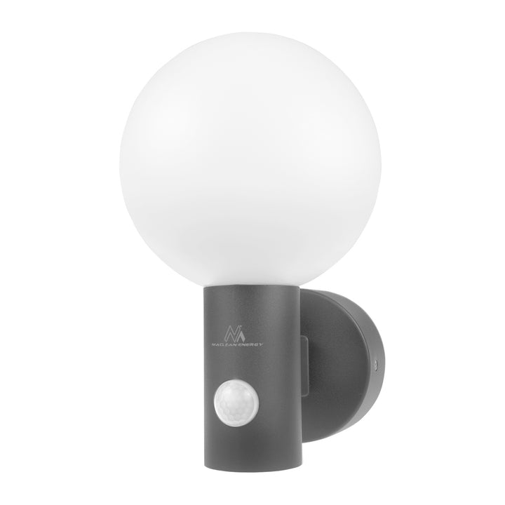 Maclean PIR detektor pohybu LED lampa šedá 15W IP65 1600lm 4000K